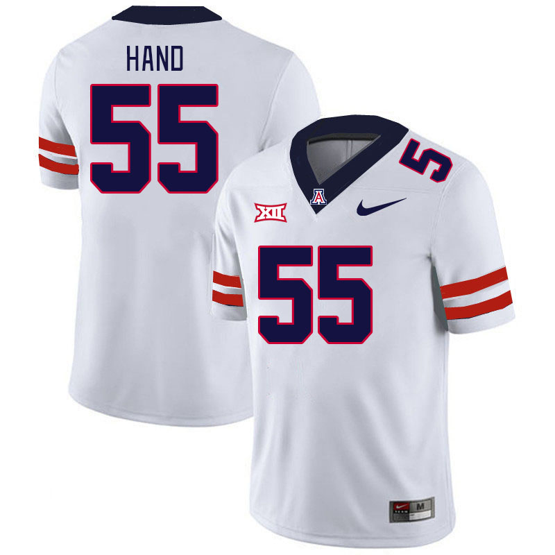 Arizona Wildcats #55 JT Hand Big 12 Conference College Football Jerseys Stitched Sale-White